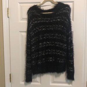 Fuzzy black sweater
